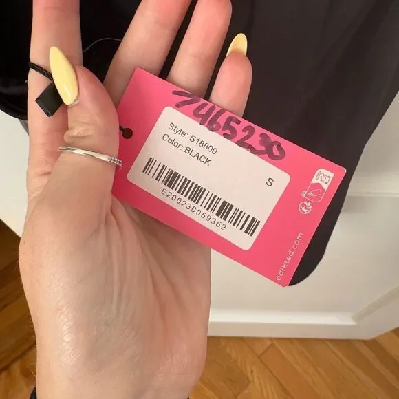 Edikted Black Cowl Neck Backless Mini Dress – Size Small - NWT - Picture 4 of 5